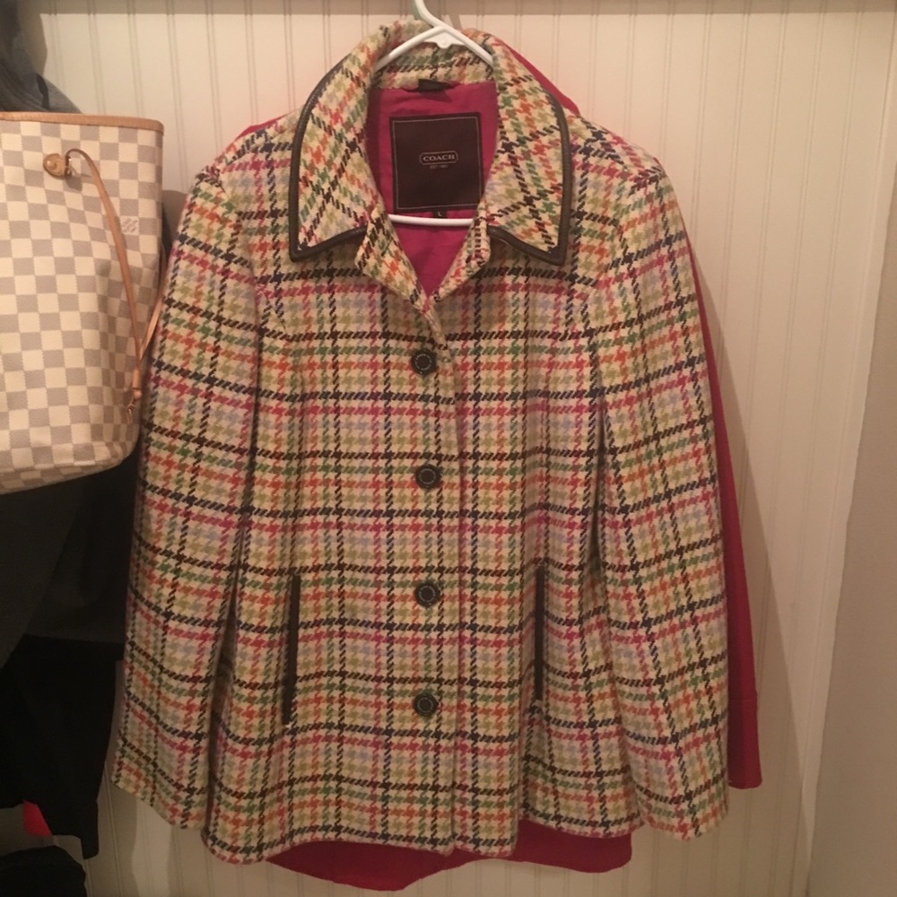 Coach pea coat jacket